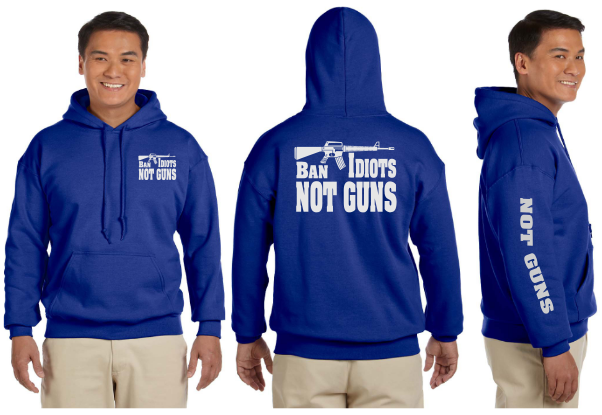 Ban Idiots Reflective Hoodie - Pullover