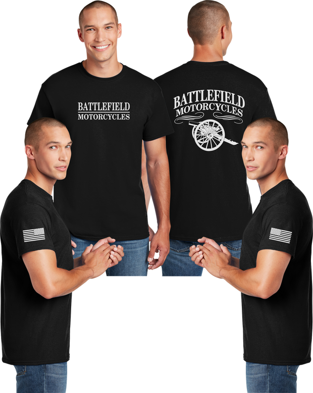 Battlefield Cannon (Big Front) - Reflective Tee- Dry Blend