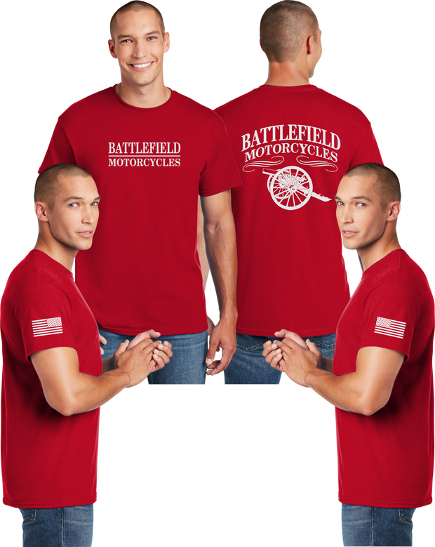 Battlefield Cannon (Big Front) - Reflective Tee- Dry Blend