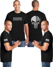 Battlefield Flag Punisher (Big Front) - Reflective Tee - Dry Blend