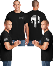 Battlefield Flag Punisher (Small Front) - Reflective Tee - Dry Blend