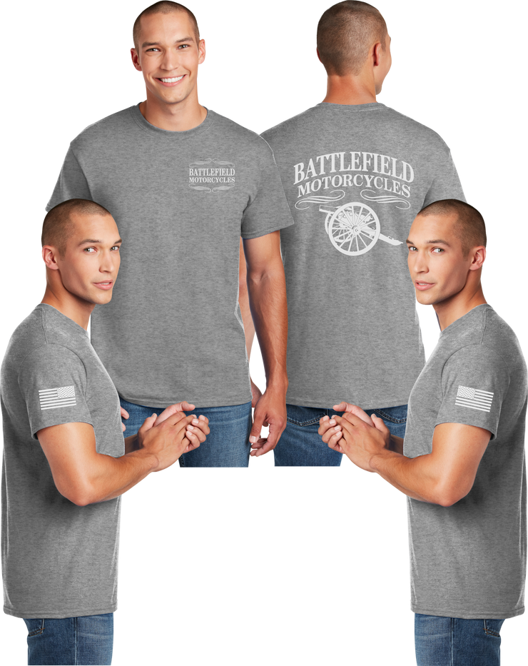 Battlefield Cannon (Small Front) - Reflective Tee - Dry Blend