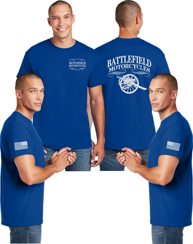 Battlefield Cannon (Small Front) - Reflective Tee - Dry Blend