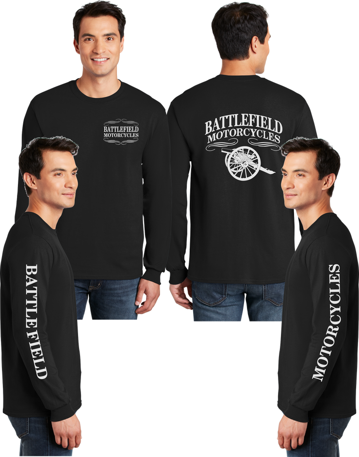 Battlefield Cannon (Small Front) - Reflective Long Sleeve - Dry Blend