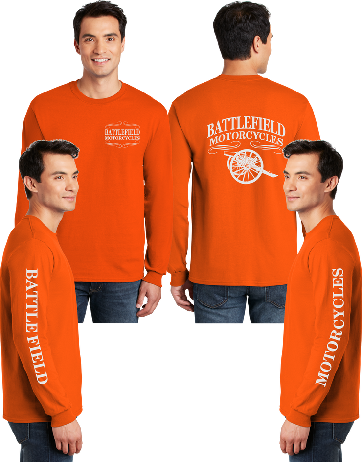 Battlefield Cannon (Small Front) - Reflective Long Sleeve - Dry Blend