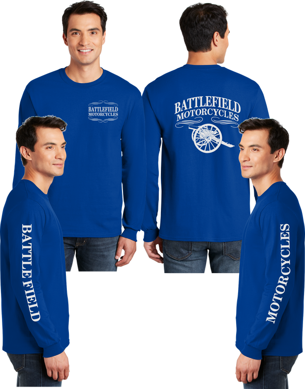 Battlefield Cannon (Small Front) - Reflective Long Sleeve - Dry Blend
