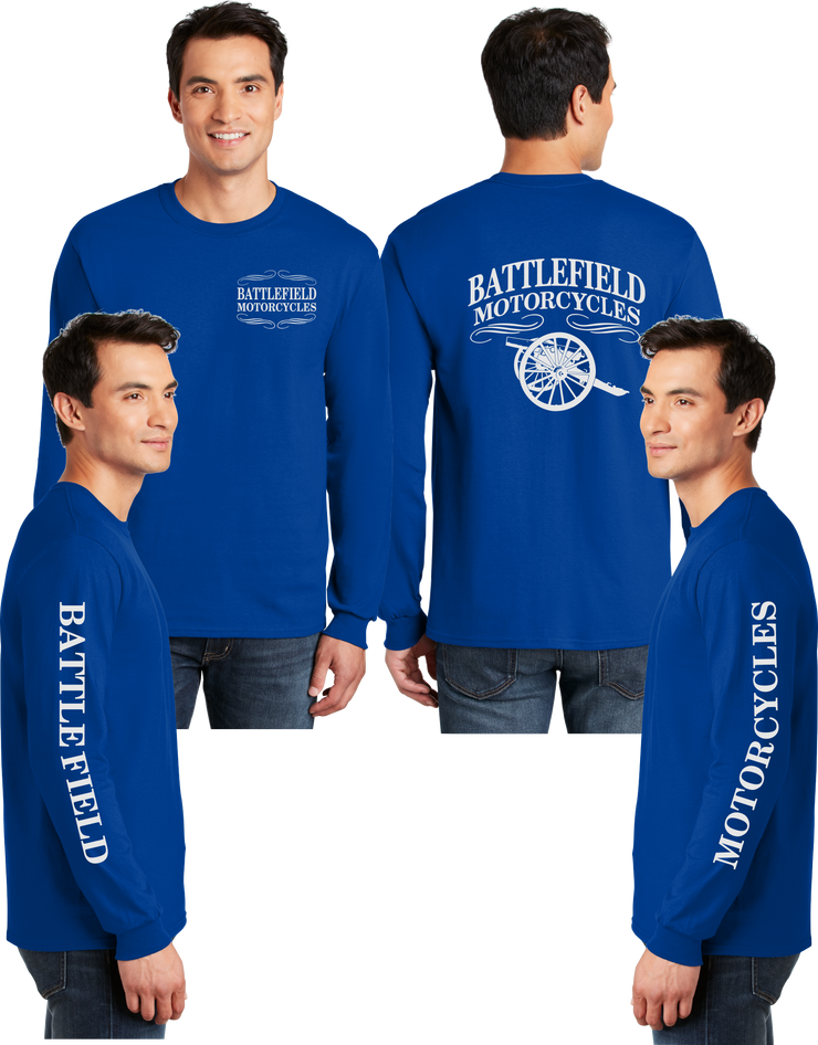 Battlefield Cannon (Small Front) - Reflective Long Sleeve - Dry Blend