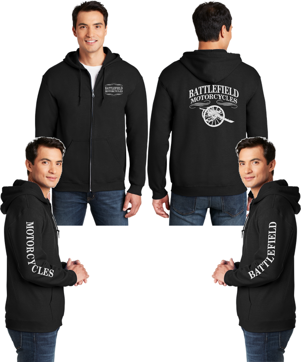 Battlefield Cannon - Reflective Zippered Hoodie