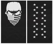 Biker Flag-  Reflective Neck Gaiter Style Face Mask