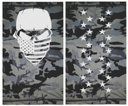 Biker Flag-  Reflective Neck Gaiter Style Face Mask