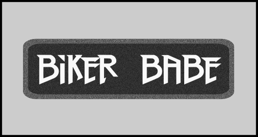 1 x 3.5 inch Patch - Biker Babe