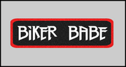 1 x 3.5 inch Patch - Biker Babe