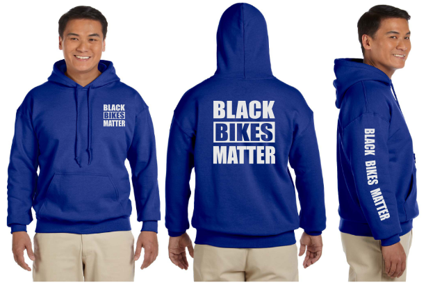 Black Bikes Matter Reflective Hoodie - Pullover