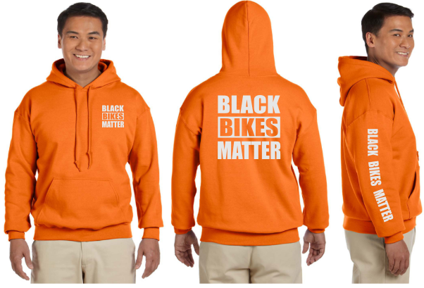 Black Bikes Matter Reflective Hoodie - Pullover