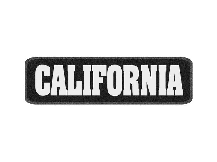 10 x 3 inch Sew on Patch - California