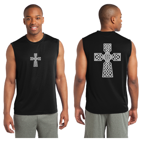 Celtic Cross Reflective Sleeveless - 100% Polyester