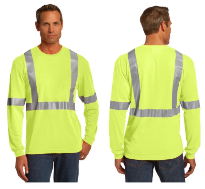 ANSI 107 Class 2 Long Sleeve Snag-Resistant Reflective T-Shirt