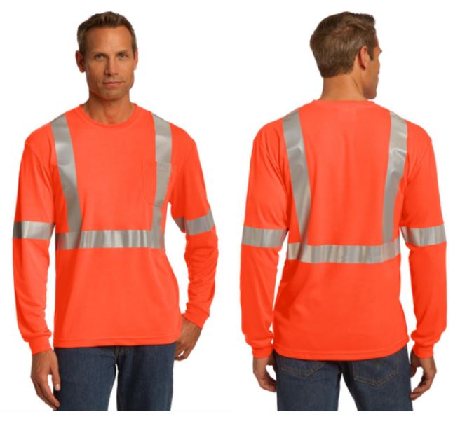 ANSI 107 Class 2 Long Sleeve Snag-Resistant Reflective T-Shirt