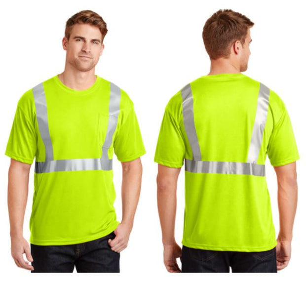 ANSI 107 Class 2 Short  Sleeve Snag-Resistant Reflective T-Shirt