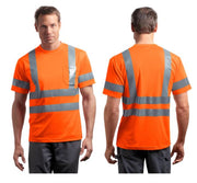 ANSI 107 Class 3 Short  Sleeve Snag-Resistant Reflective T-Shirt