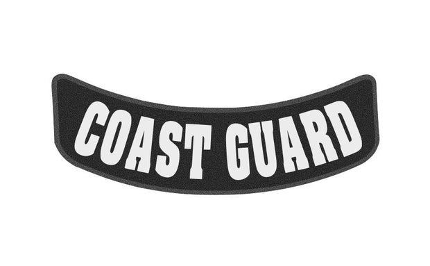 11 x 4 inch Bottom Rocker Patch - Coast Guard