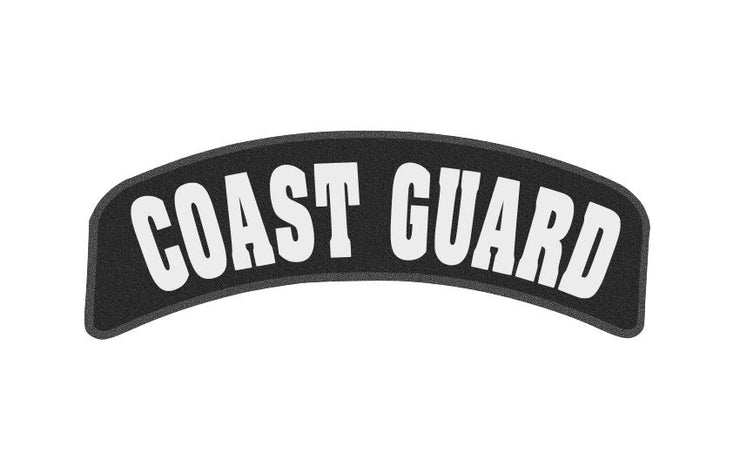 11 x 4 inch Top Rocker Patch - Coast Guard