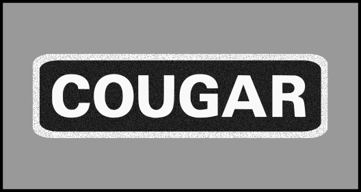 1 x 3.5 inch Patch - Cougar