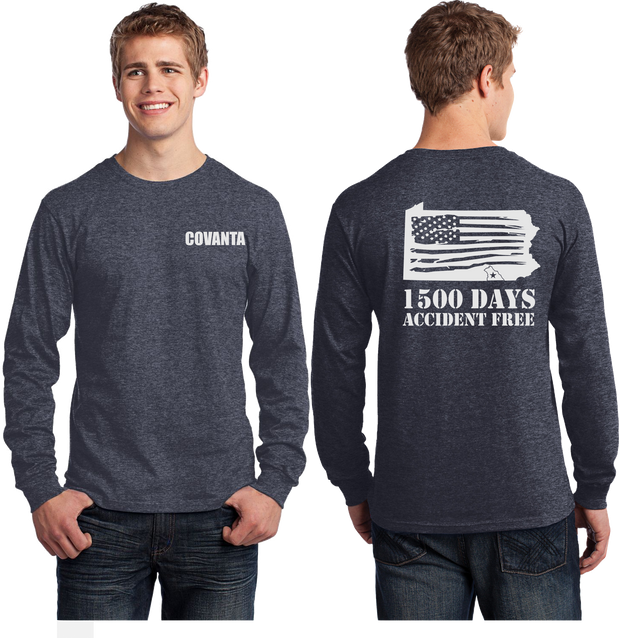 Covanta York 1500 - Reflective Long Sleeve - 5.4 oz Cotton
