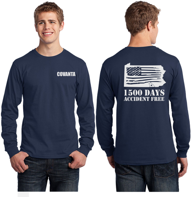 Covanta York 1500 - Reflective Long Sleeve - 5.4 oz Cotton