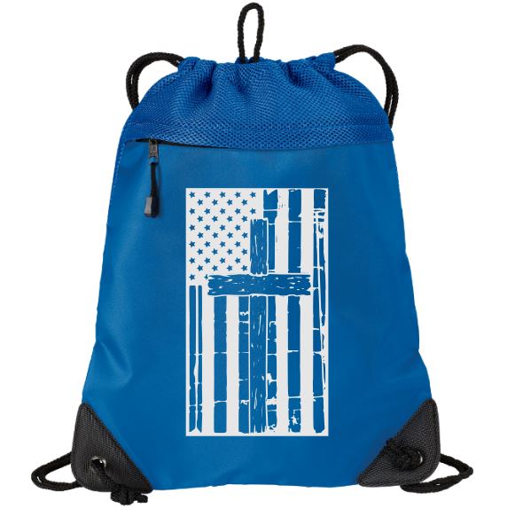 Cross Flag Mesh Backpack