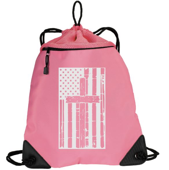 Cross Flag Mesh Backpack