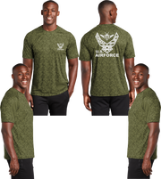 Air Force Digi Camo Reflective Tee - 100% Polyester