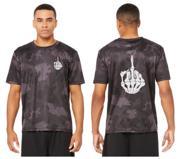 Finger Reflective Camo Tee - 100% Polyester