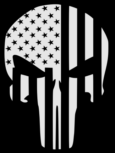 Flag Punisher Reflective Hoodie - Pullover