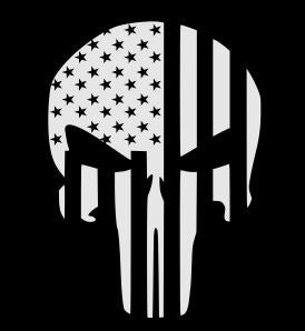 Flag Punisher Reflective Hoodie - Zippered