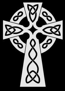 Gaelic Cross Reflective Hoodie - Zippered