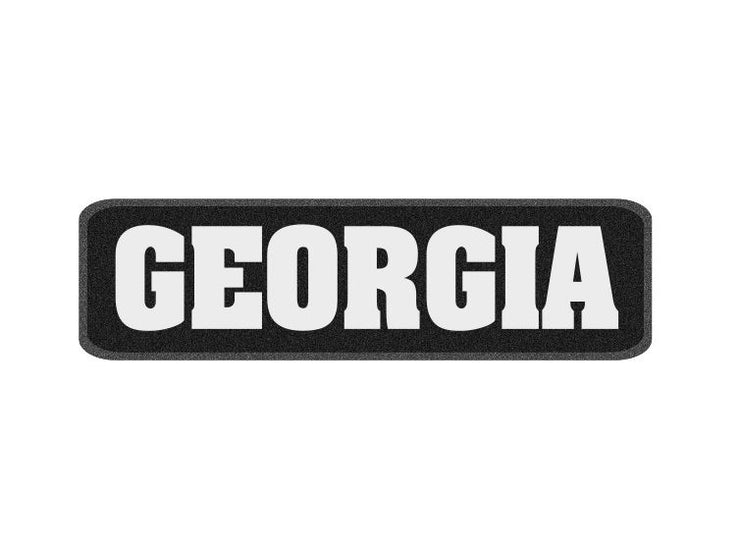 10 x 3 inch Sew on Patch - Georgia