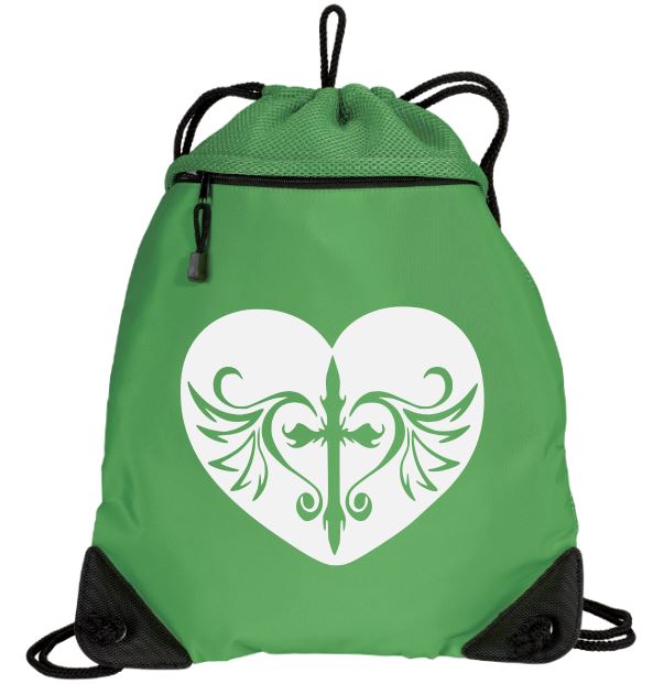 Cross Heart Mesh Backpack