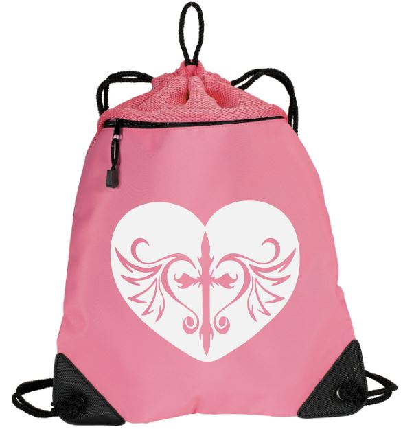 Cross Heart Mesh Backpack