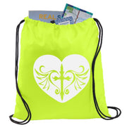 Cross Heart Polyester Backpack