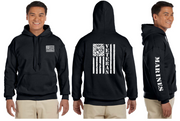 USMC Veteran Flag Reflective Hoodie - Pullover