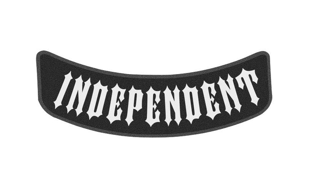 11 x 4 inch Bottom Rocker Patch - Independent