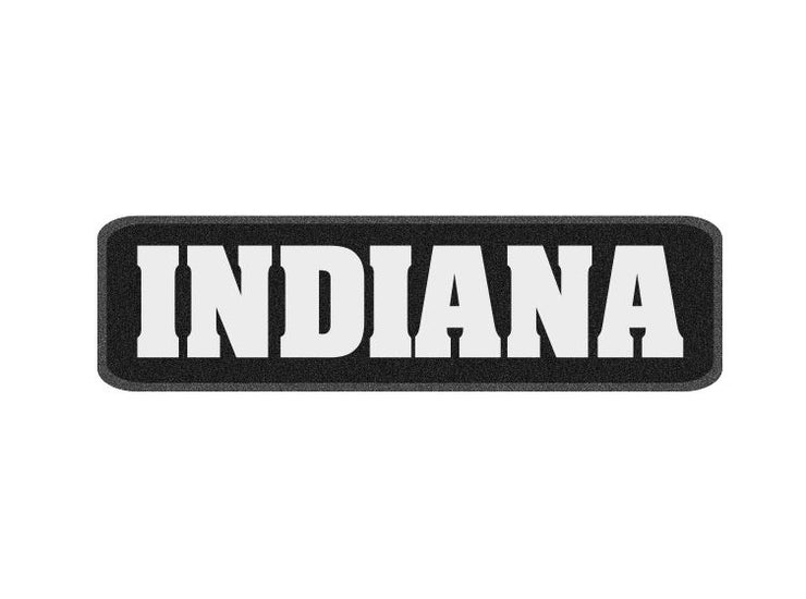 10 x 3 inch Sew on Patch - Indiana