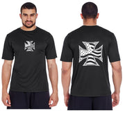 Iron Cross Flag Reflective Tee - 100% Polyester