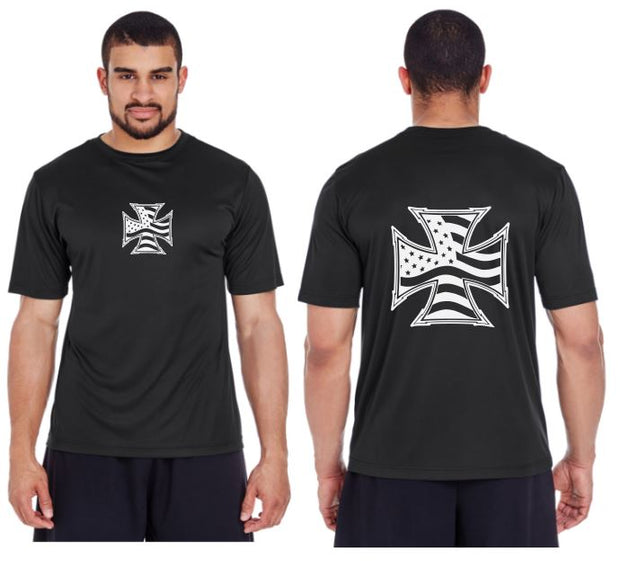 Iron Cross Flag Reflective Tee - 100% Polyester
