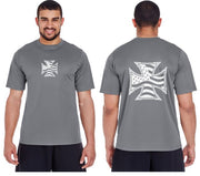 Iron Cross Flag Reflective Tee - 100% Polyester