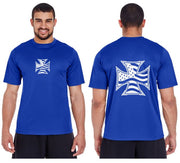 Iron Cross Flag Reflective Tee - 100% Polyester