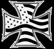 Iron Cross Flag Reflective Tee - 100% Polyester