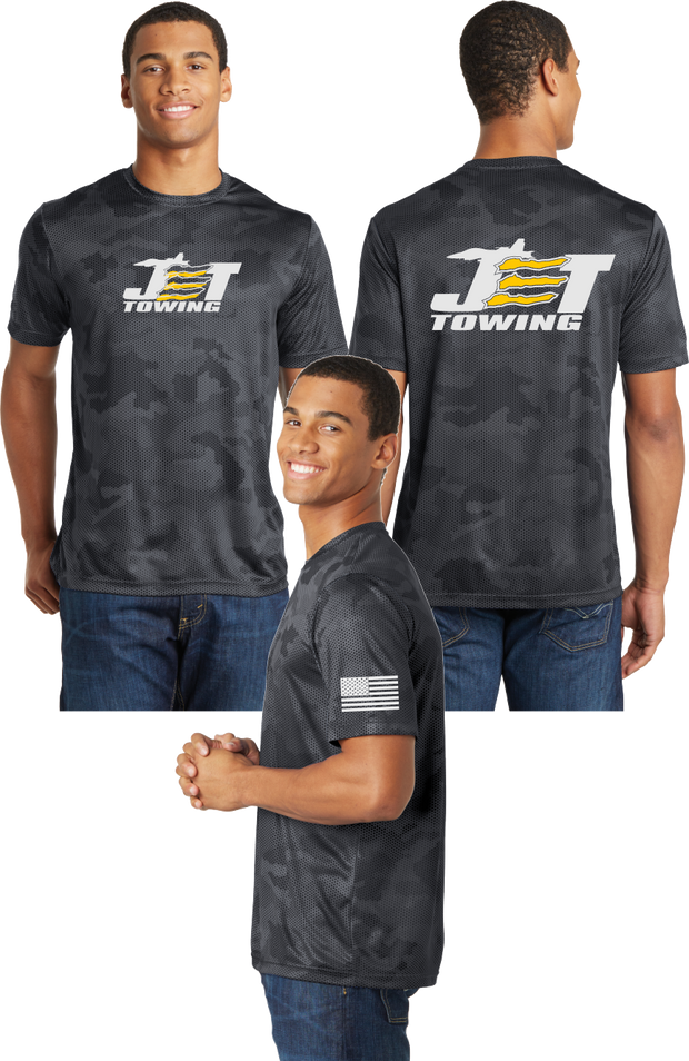 Jet Towing Reflective Tee - Camo Poly Tee - Gold