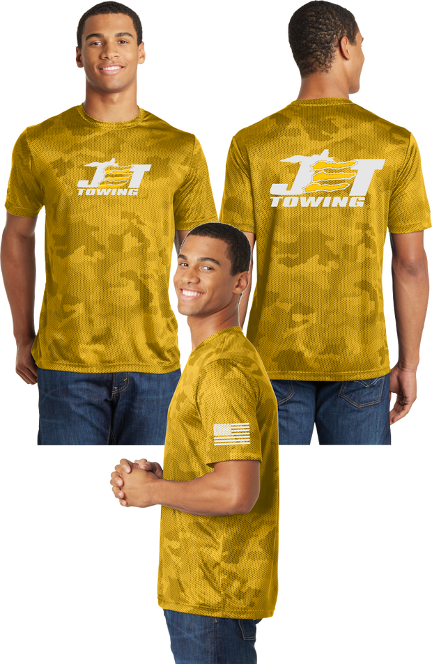 Jet Towing Reflective Tee - Camo Poly Tee - Gold